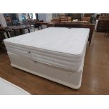 5ft double bed and mattress on divan base