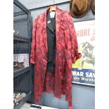 Silk kimono and a gentleman's dress jacket waist coat and trousers