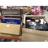 3 Boxes containing large quantity of vinyl records
