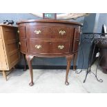 Georgian bow fronted sideboard possibly irish