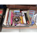 Box containing a quantity of Ladybird books, CDs and reference books