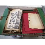 Box containing coronation and royalty ephemera