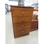 A Lebus narrow chest of 4 drawers