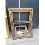 3 Antique gilt picture frames