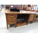 1930s oak pedestal desk