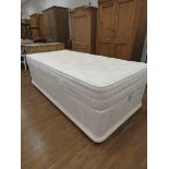 3ft single bed on divan bed, no headboard