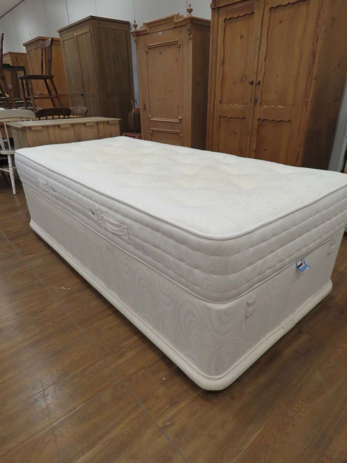 3ft single bed on divan bed, no headboard