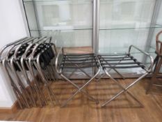 7 Chrome suitcase stands