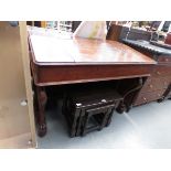 Victorian desk with sloping surface and hinged lid