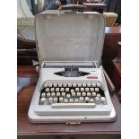 Cased royal typewriter