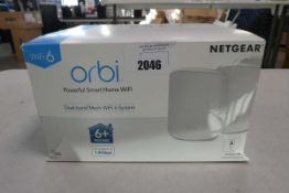 Netgear Orbi wifi 6 dual band mesh wifi system in box