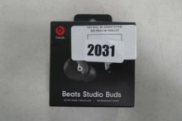 Beats Studio Buds wireless ear buds with charging case in box