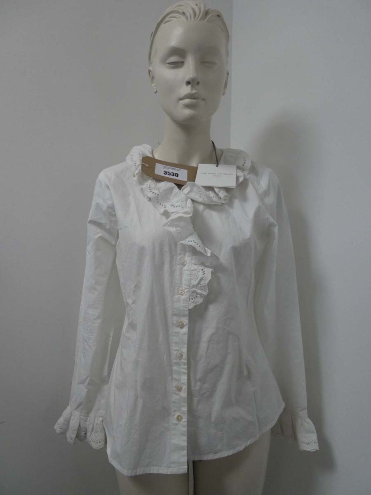 The Shirt Company London ladies Boho blouse in white size 10 (hanging)
