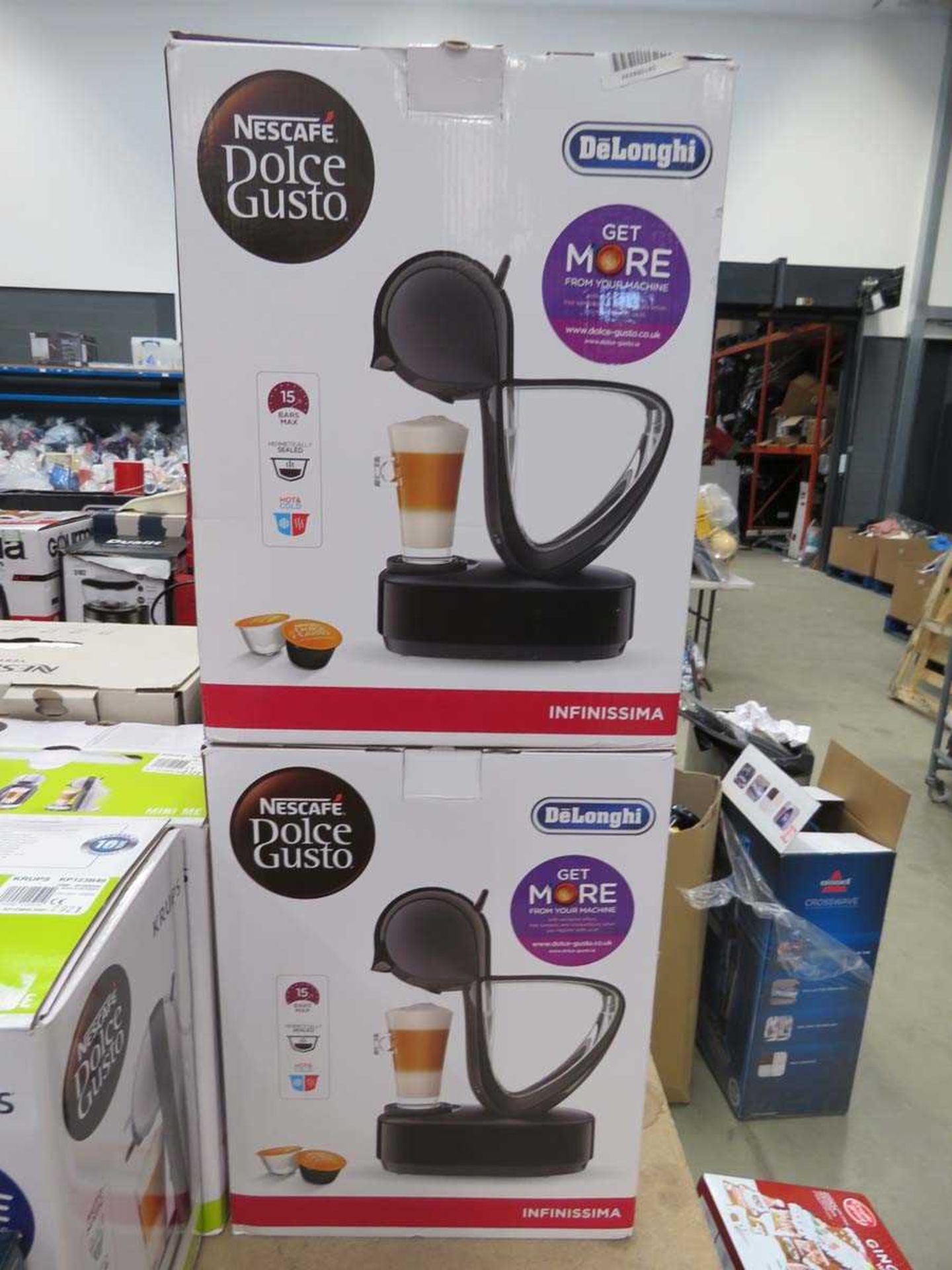 +VAT 2 boxed Nescafe Dulce Gusto coffee machines