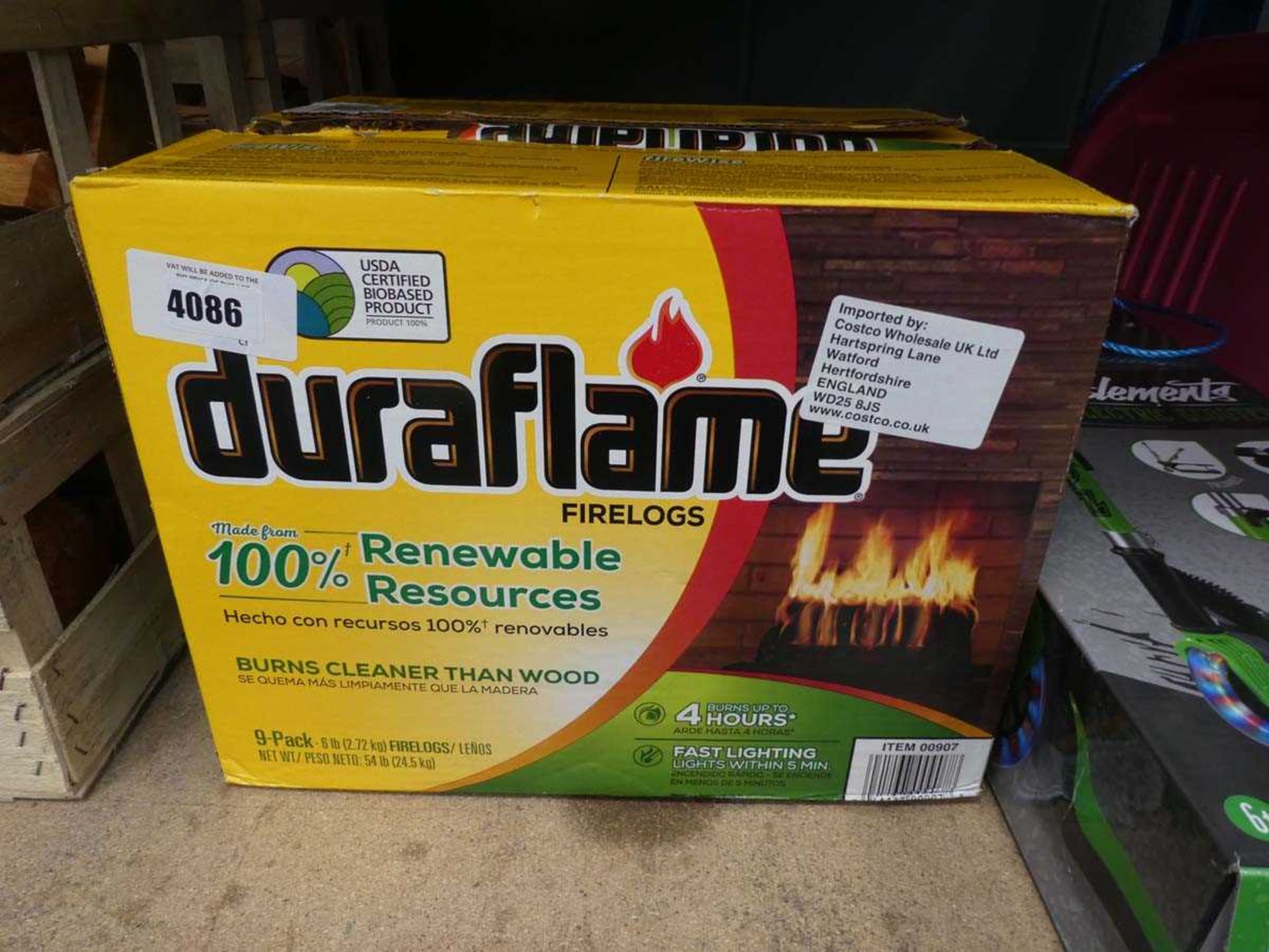 +VAT Box of Duraflame logs