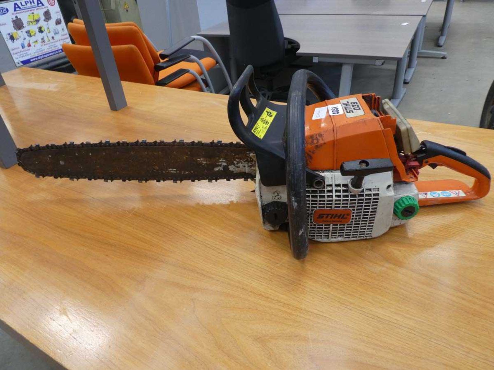 Stihl 039 petrol powered chainsaw