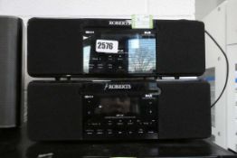 2 Roberts DAB CD player radios model MP43