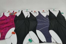 +VAT A bag containing 6 Ladies Swimming Costumes in various styles & sizes.