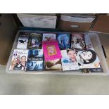 Box containing DVD's