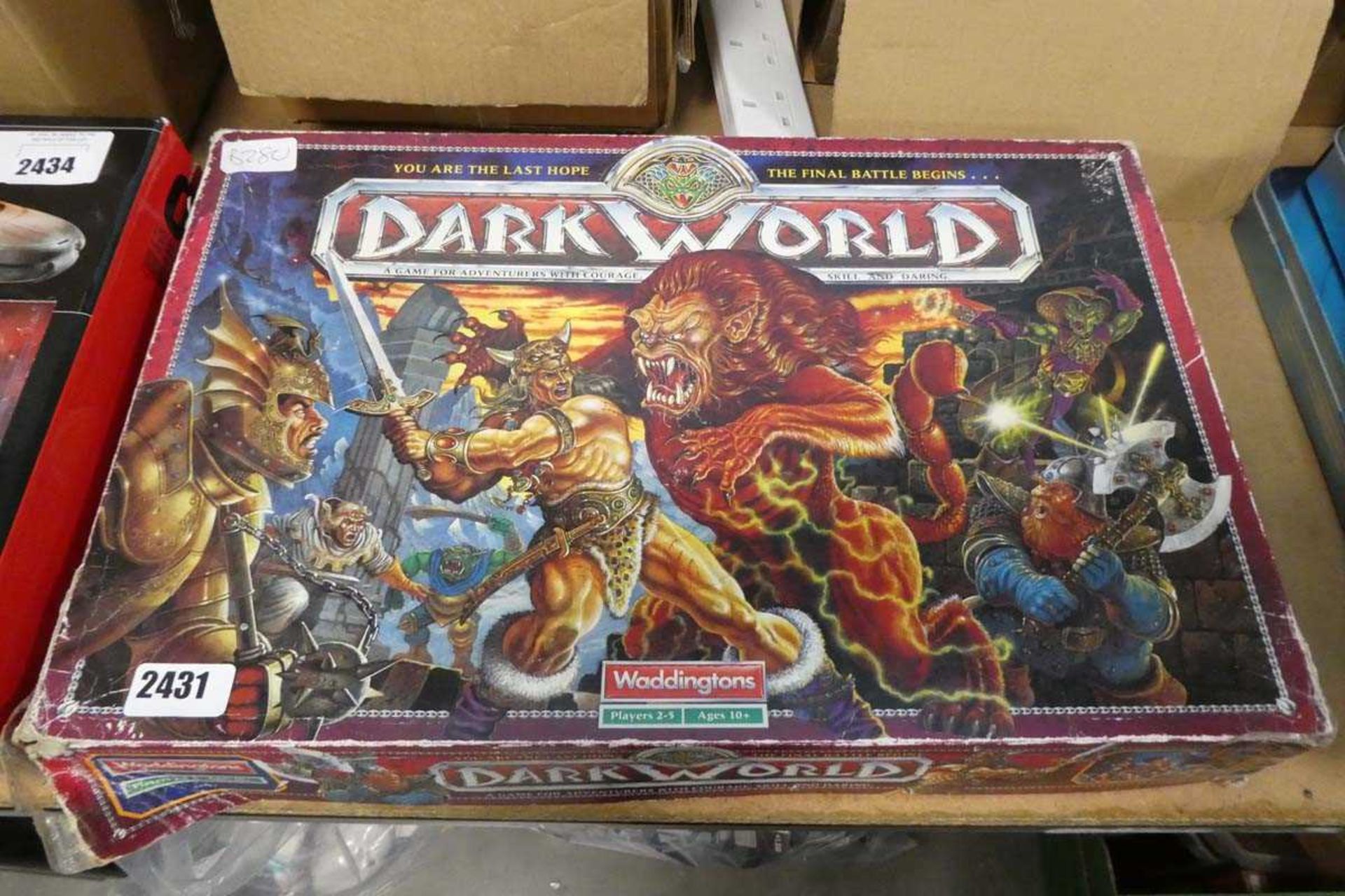 Dark World by Waddington's board game (missing various parts)