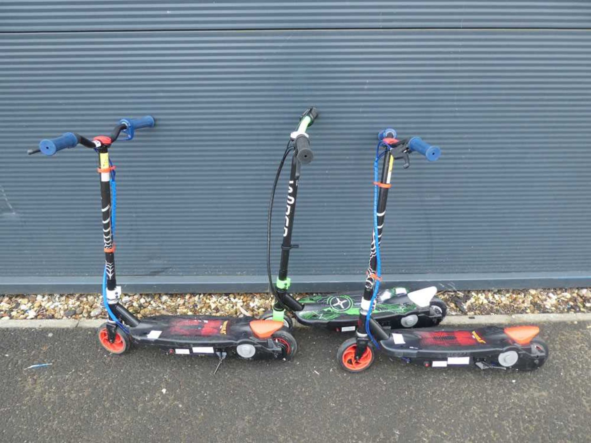 3 Small child's electric scooters, no chargers