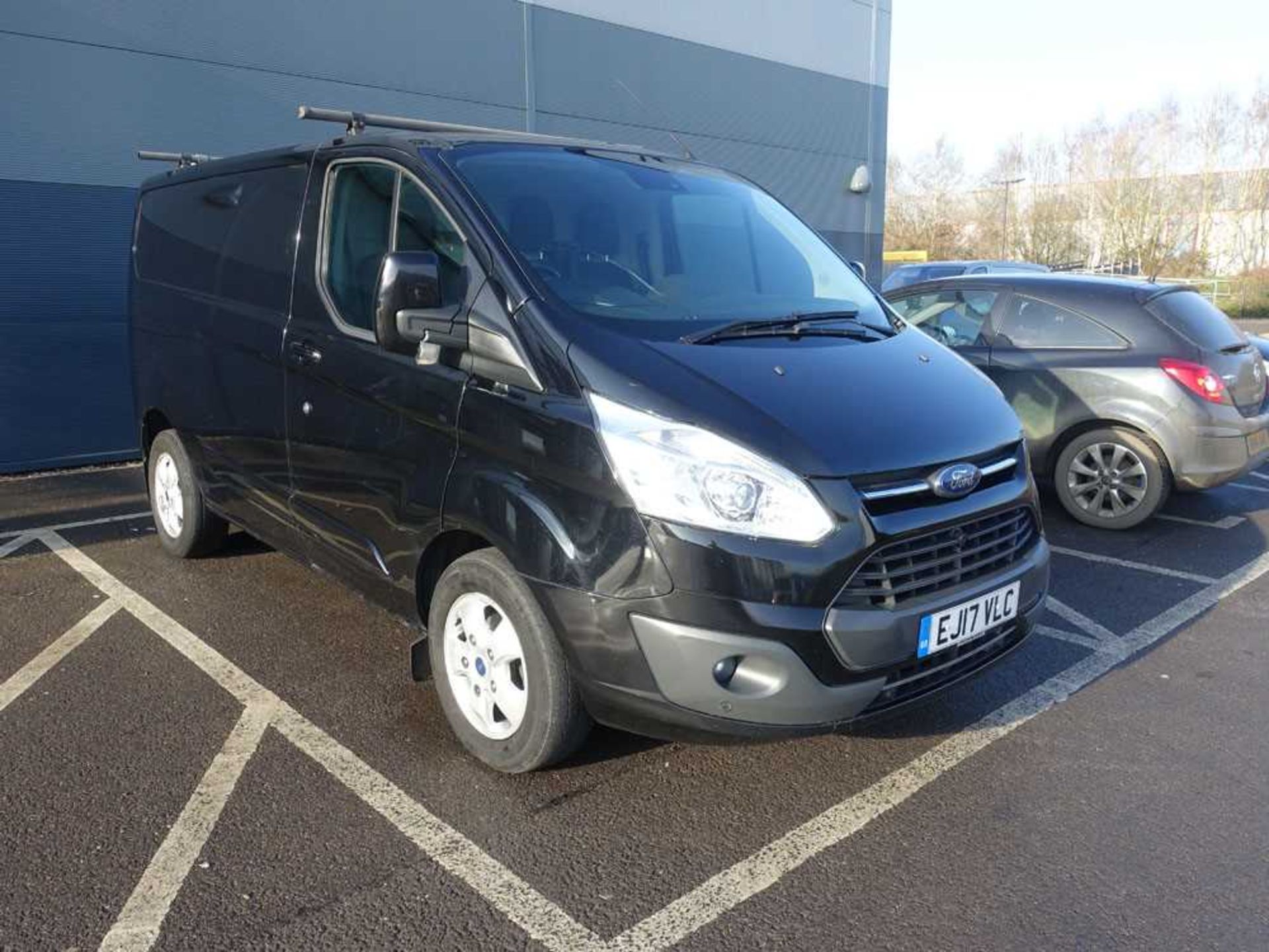 EJ17 VLC (May 2017) Ford Transit Custom 290 Limited 2.0 TDCi 170ps diesel panel van in black, 6