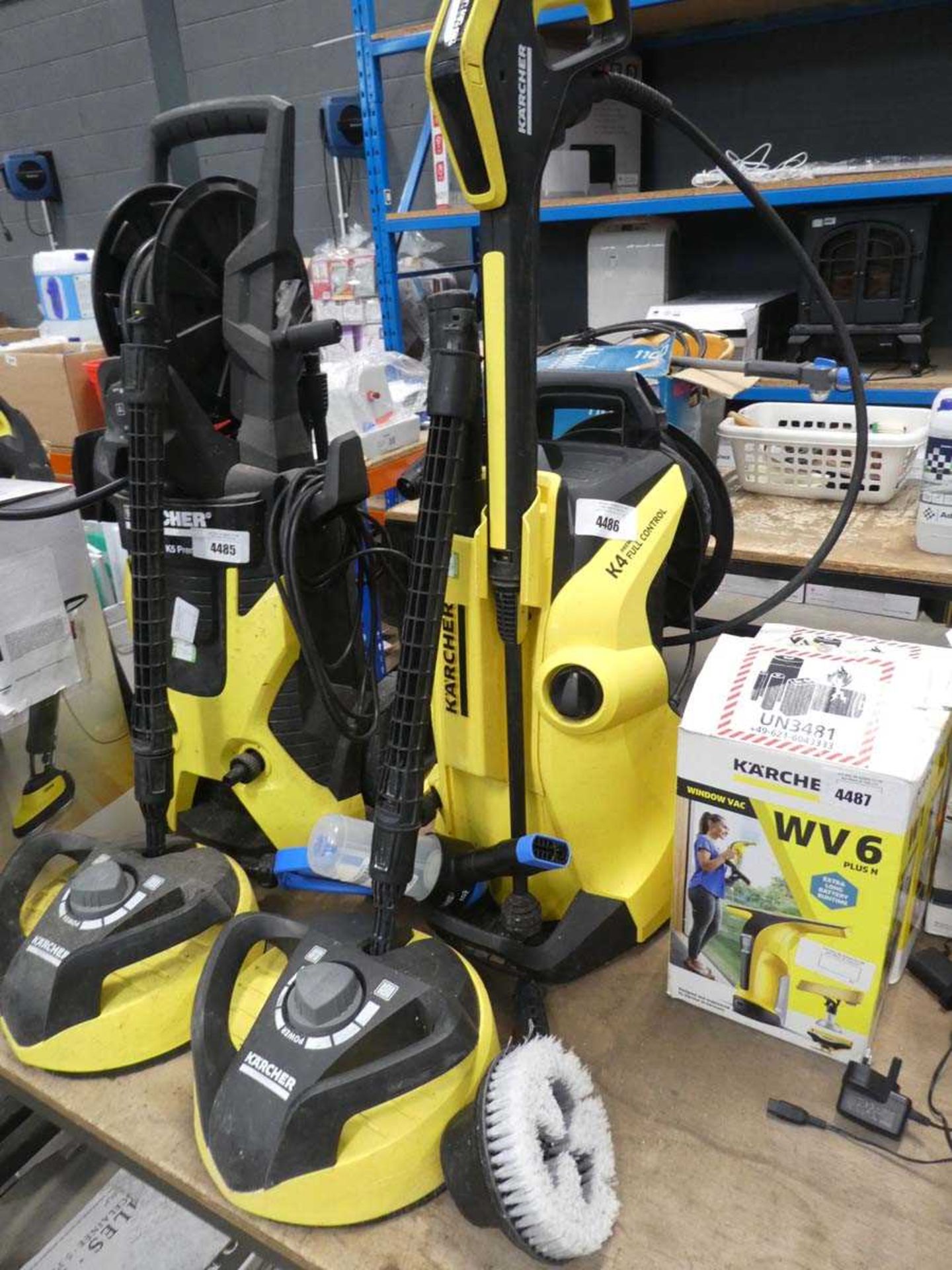 +VAT Karcher K4 premium full control electric pressure washer with patio cleaning head, wash brush