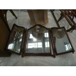 3 panelled dressing table mirror