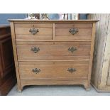Ash chest of 2 over 2 drawers