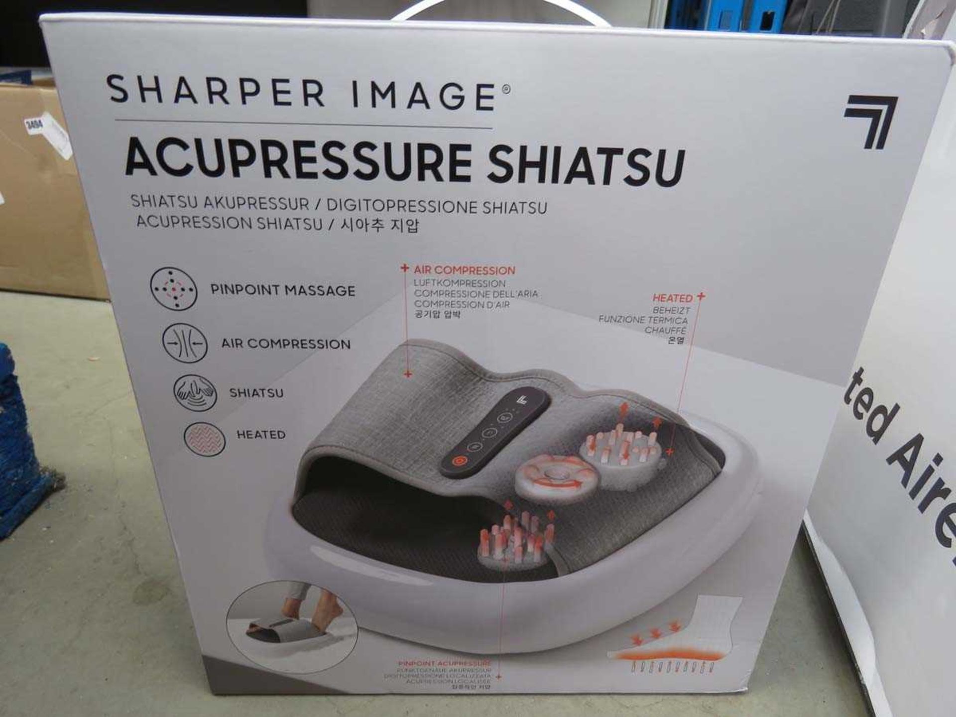 +VAT Sharper Image pinpoint foot massager in box