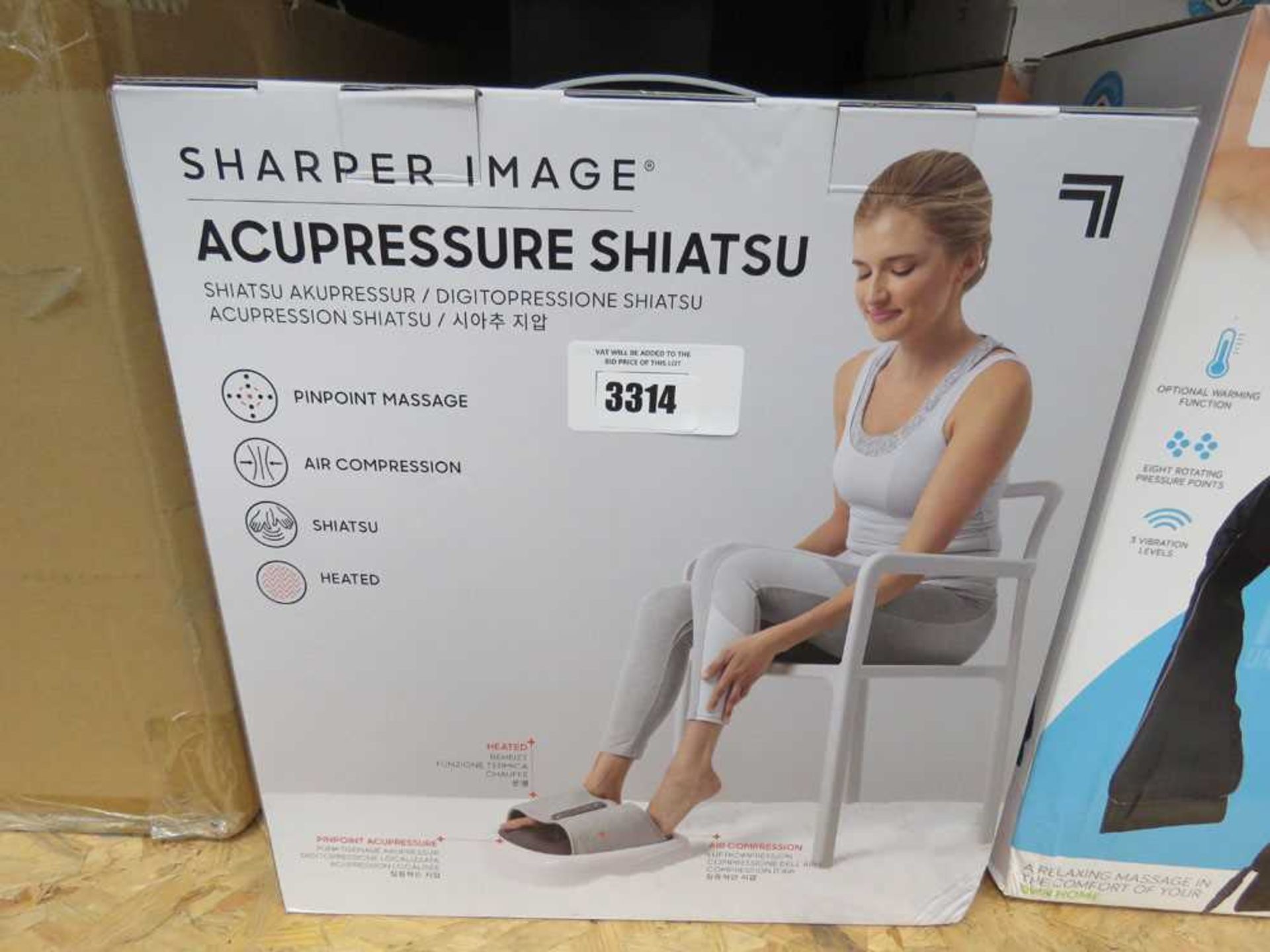 +VAT Sharper Image pinpoint foot massager in box