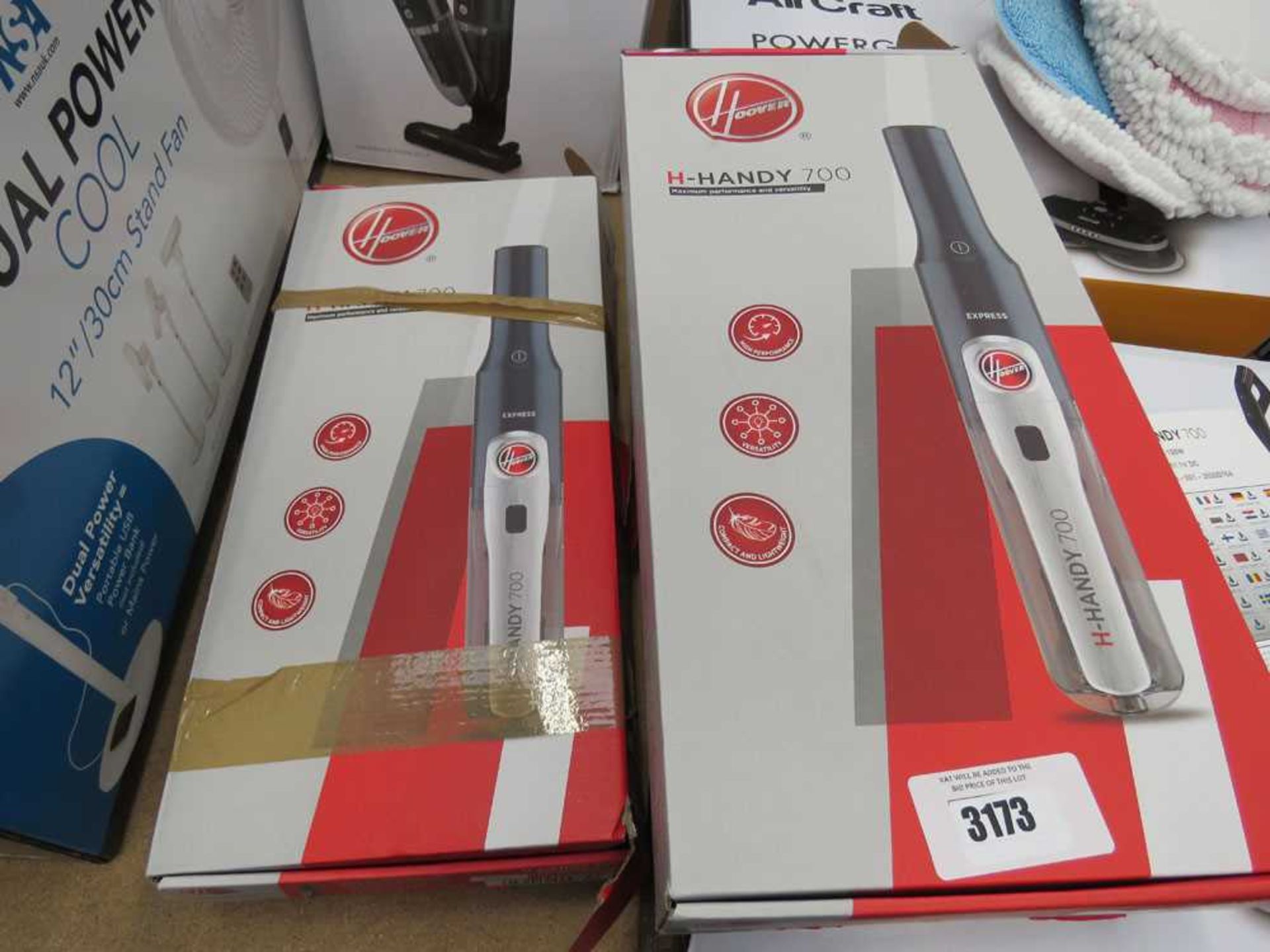 +VAT 2 hand held handy vacuums in boxes