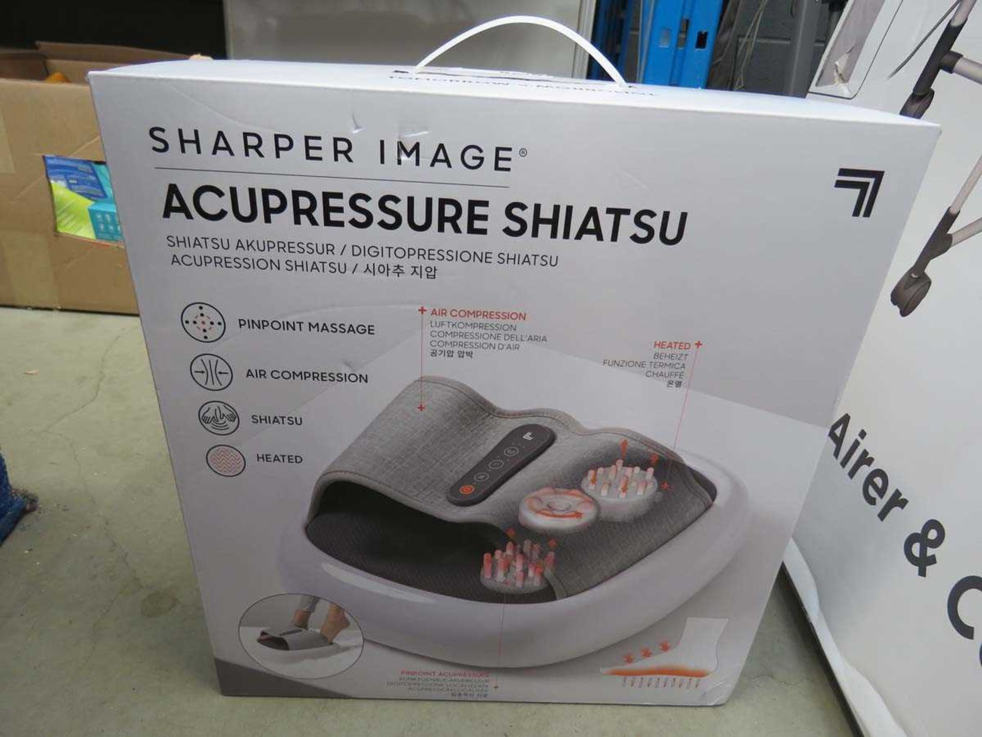 +VAT Sharper Image pinpoint foot massager in box