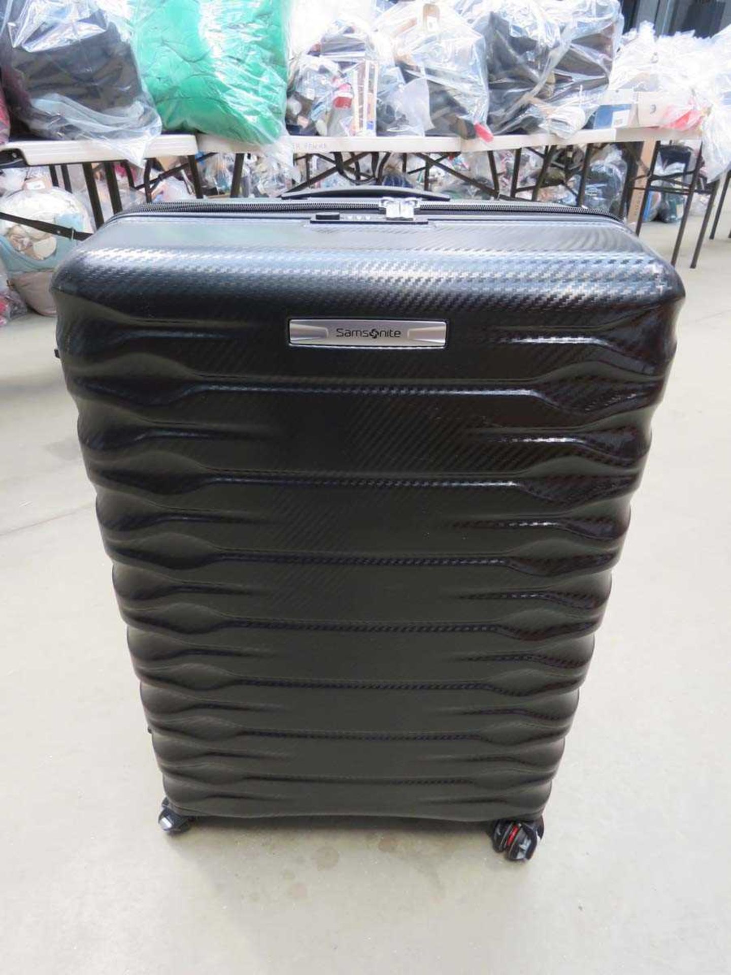 +VAT Samsonite black hard case suitcase