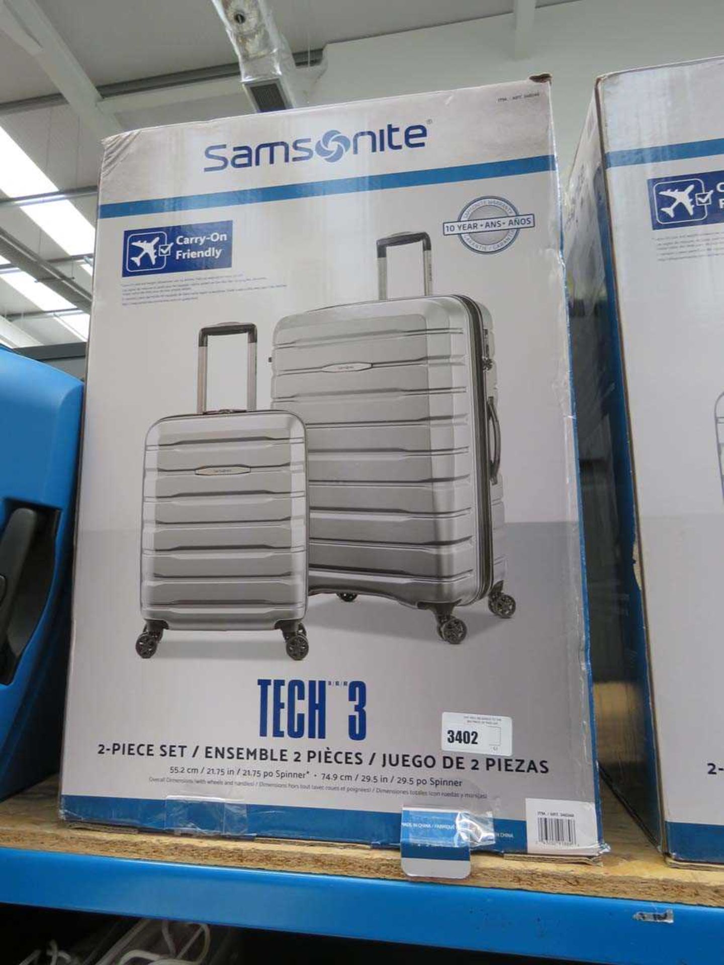 +VAT Boxed Samsonite hard case suitcase set