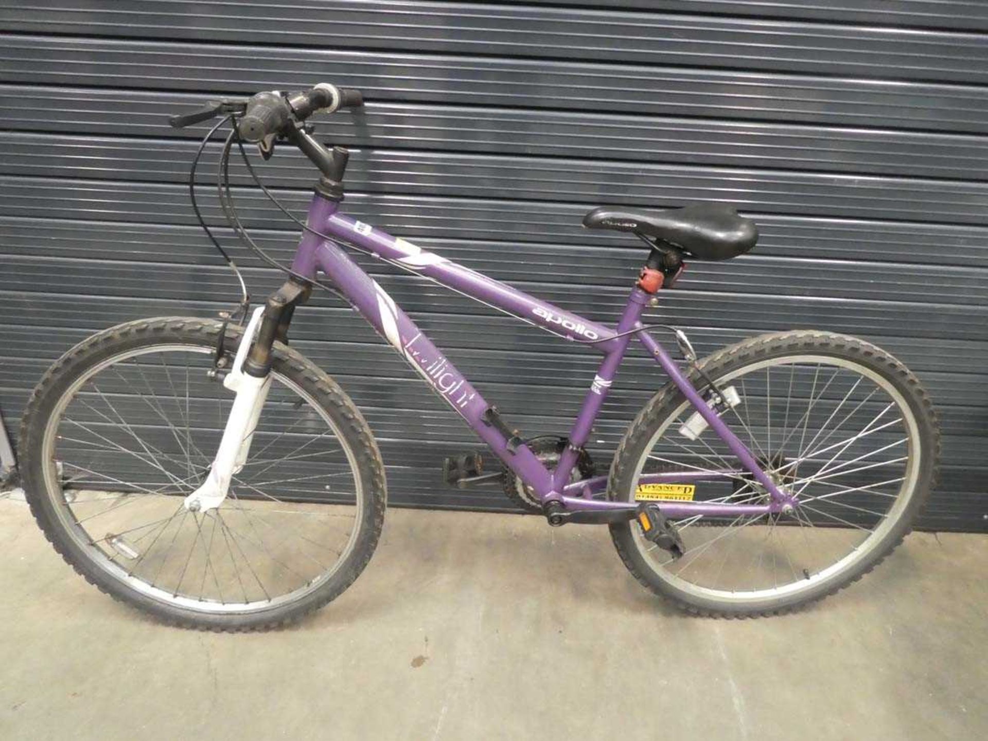 Purple girls mountain bike