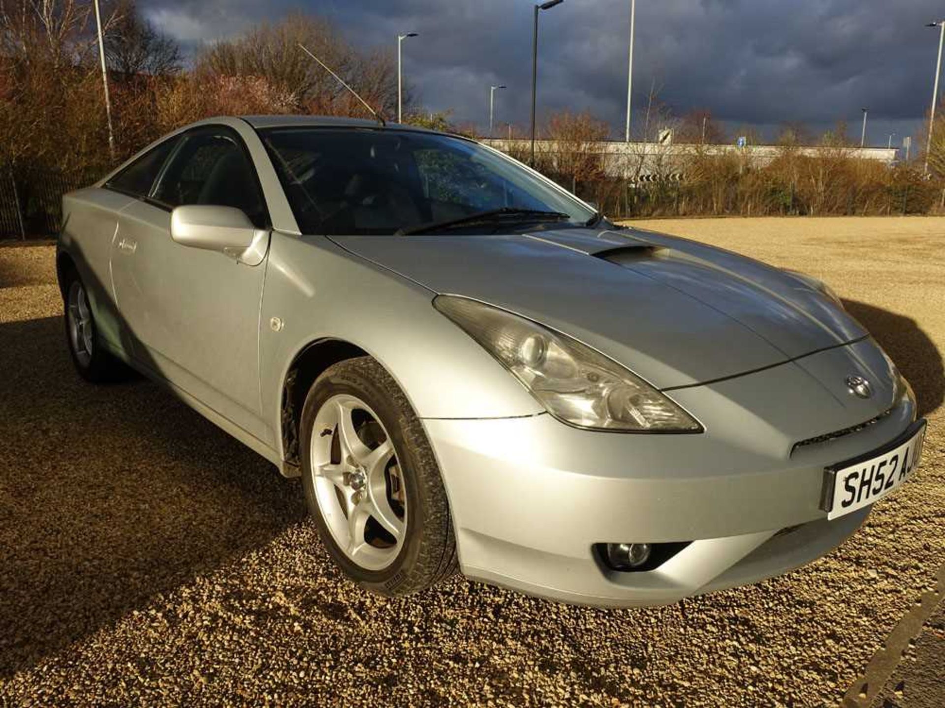 SH52 AJU (2002) Toyota Celica VVTI coupe in silver, petrol, 1794cc, V5 and two keys, 3 former - Image 2 of 10