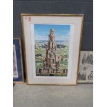 +VAT Framed and glazed Ltd. Ed. print of cathedral