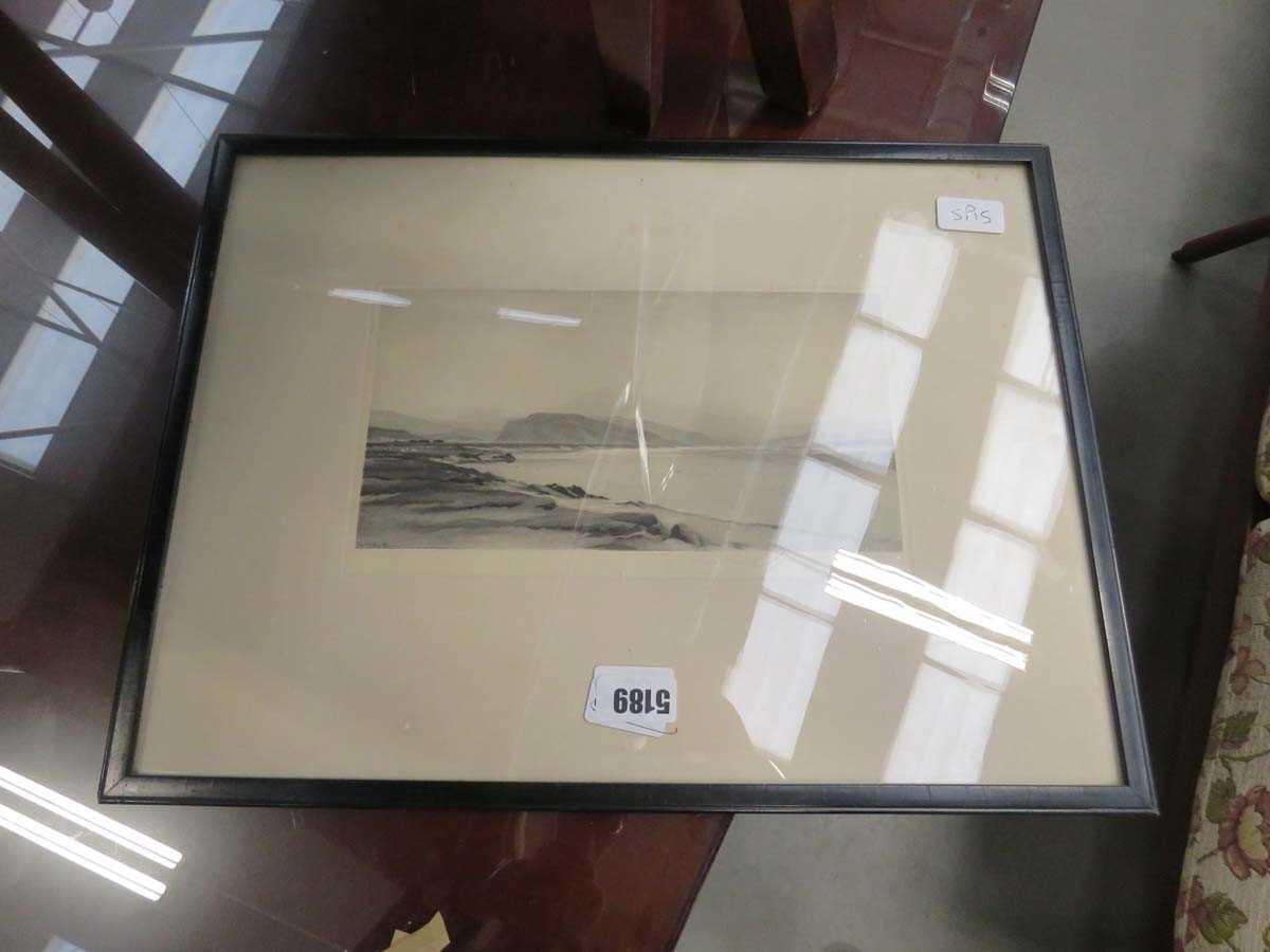 Framed and coastal engraving