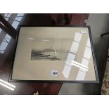 Framed and coastal engraving