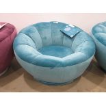 +VAT Blue fabric swivel chair