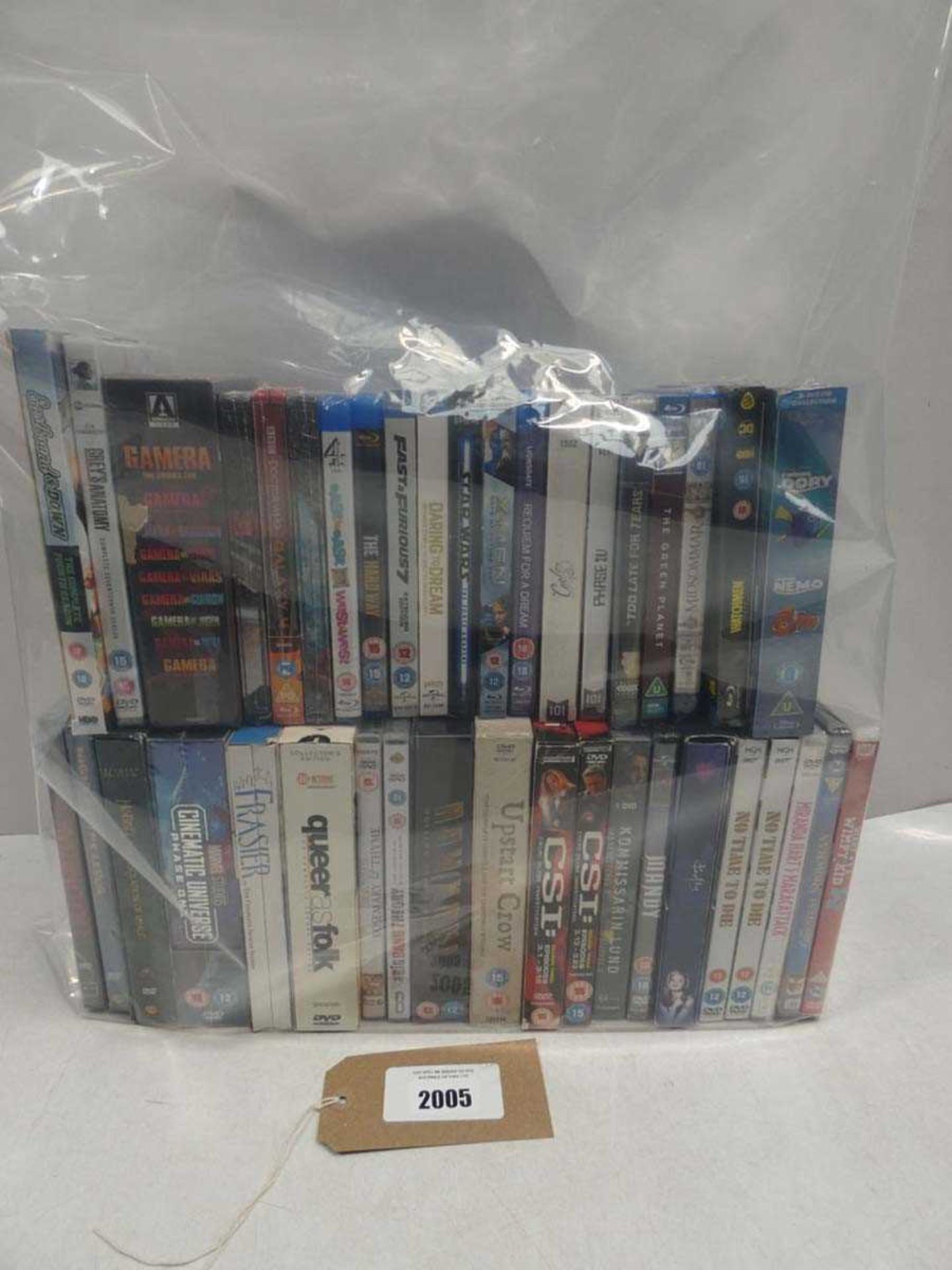 +VAT Bag containing quantity of DVD and Blu-Ray films/boxsets