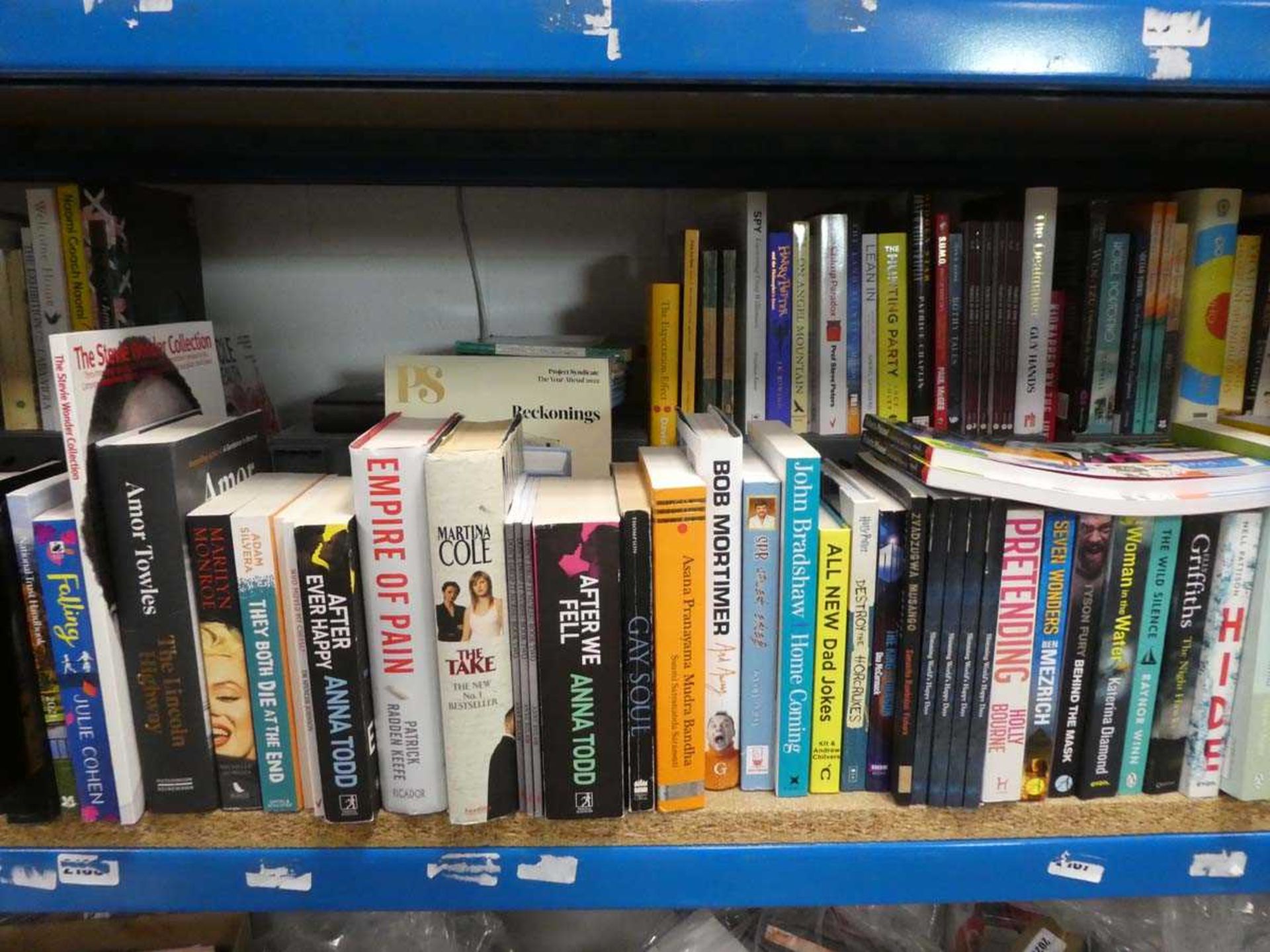 Shelf comprising hard back and paperback novels, autobiographies, etc. - Image 3 of 3