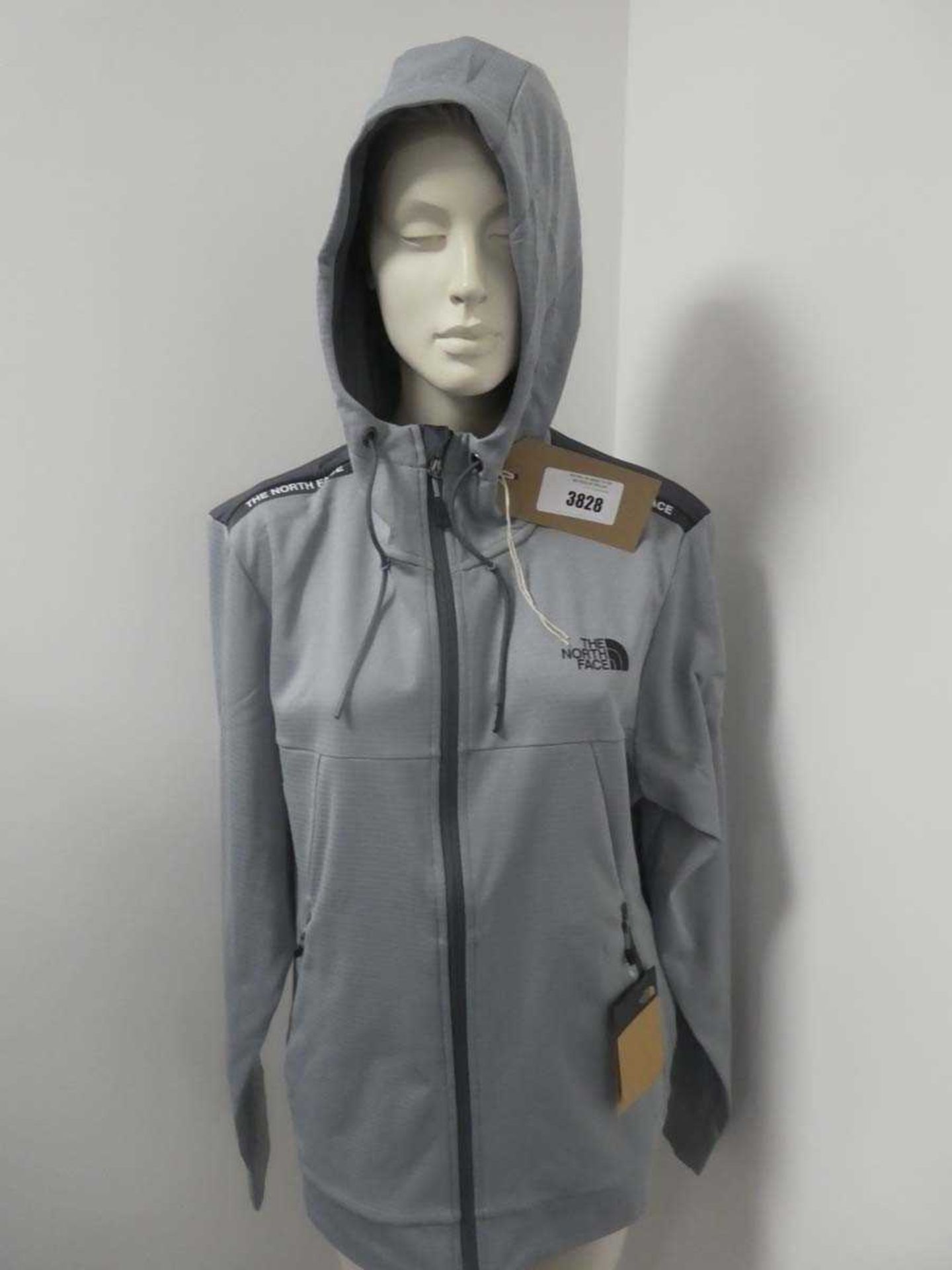 +VAT The North Face ampere tape mid grey jacket size medium (bagged)