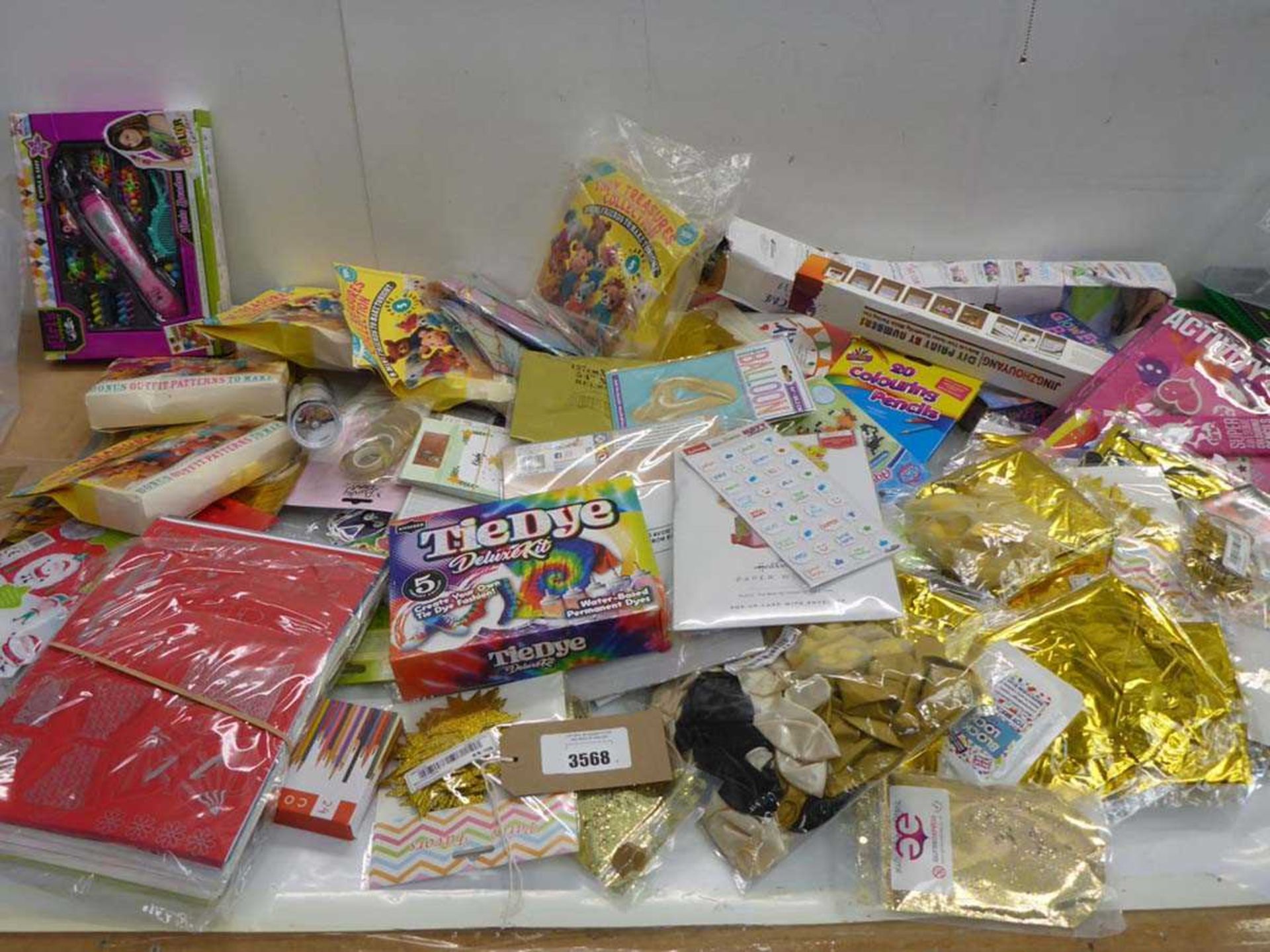 +VAT Large bag of art & craft packs, stationery, party accessories, glitter, paints etc