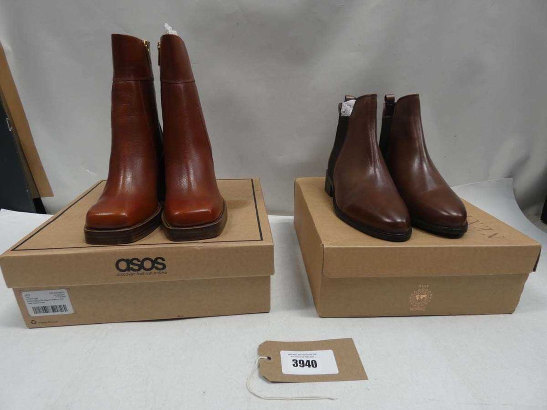 +VAT Asos Region boots size 6 and a pair of Next boots size 7