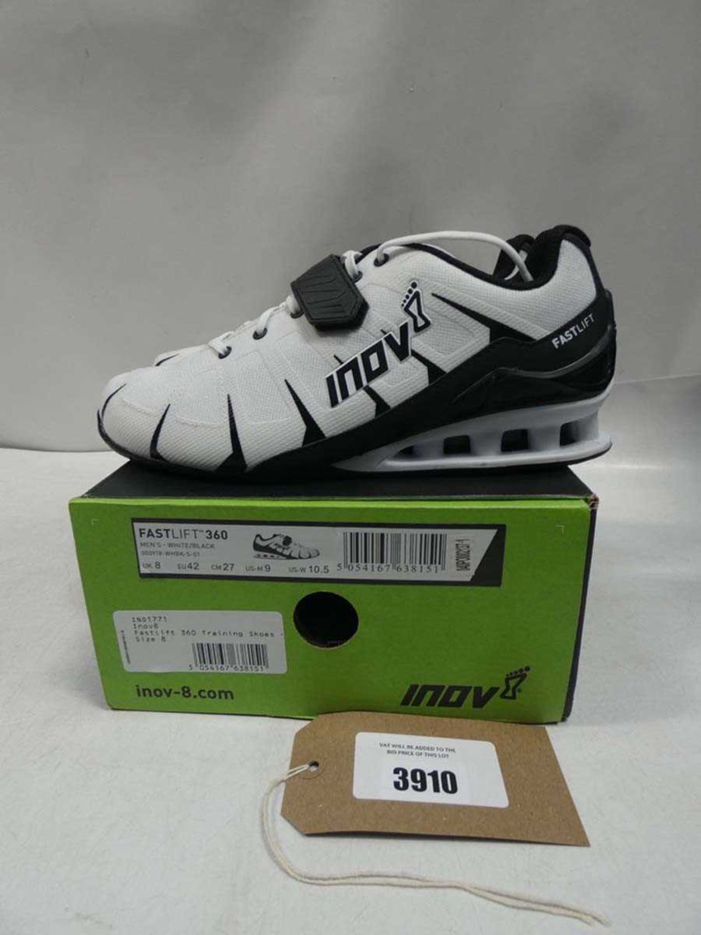 +VAT Inov8 Fast Lift 360 trainers size 8