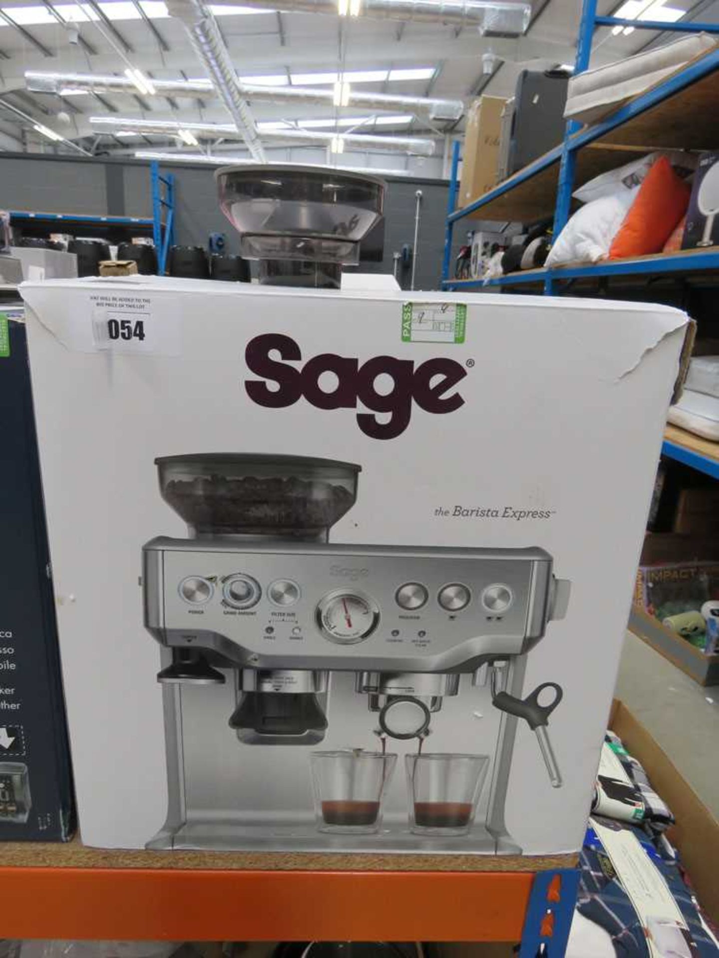 +VAT Sage Barista Express coffee machine with box