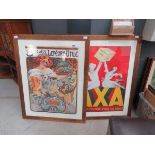 Pair of French advertising prints