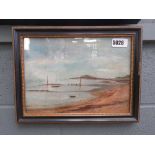 Framed and glazed picture of the seashore